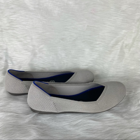Rothy’s the Flat Flax Birdseye Retired Color Size 7.5 EUC Ballet Flats - Picture 3 of 12